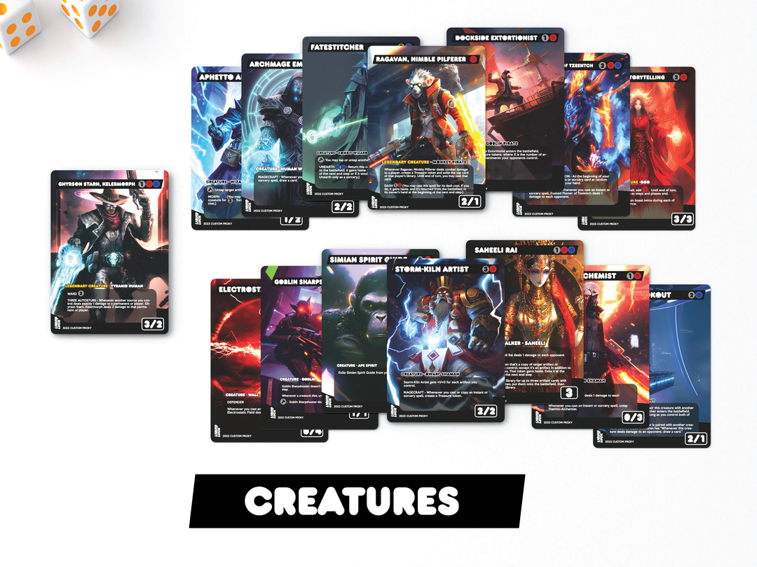 Ghyrson Starn, Kelermorph – Izzet Pinger Burn | MTG Commander EDH Proxy Deck | 100 Card Ready-to-Play