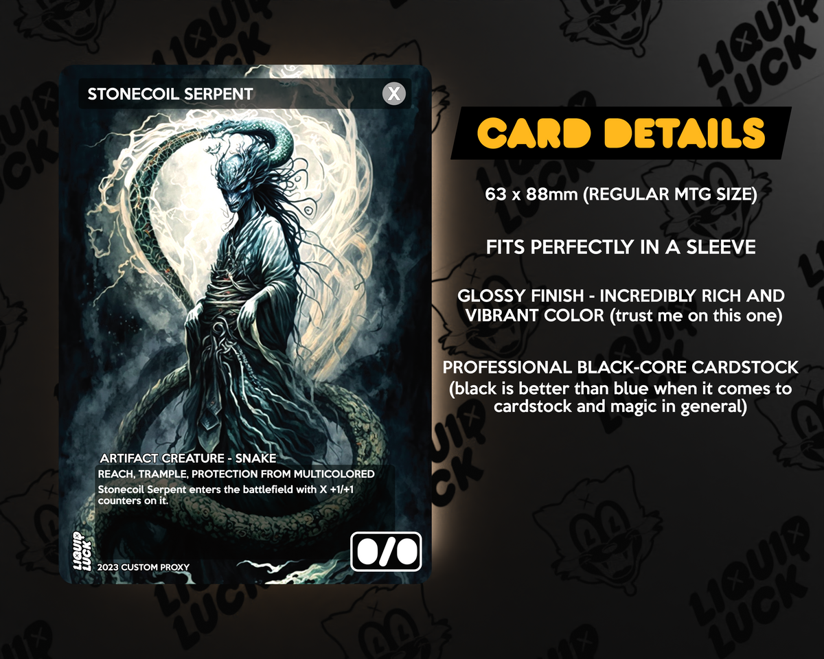 Stonecoil Serpent (Secret Lair) (Borderless) | Promo: General | Star Stonecoil Serpent (Secret Lair) (Borderless) | Promo: General | Star