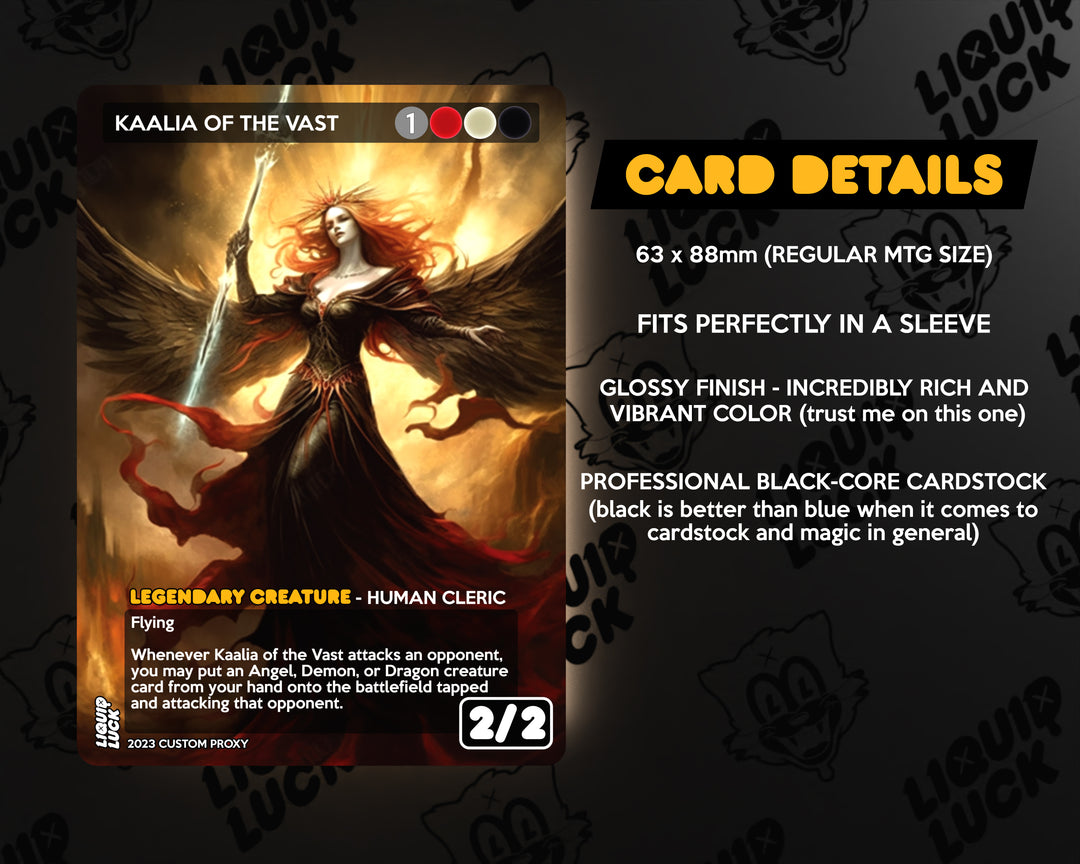 Kaalia of the Vast – Angel Demon Dragon Tribal | MTG Commander EDH Proxy Deck | 100 Card Ready-to-Play
