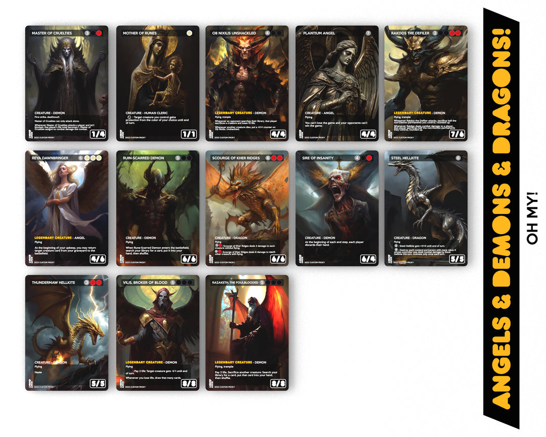 Kaalia of the Vast – Angel Demon Dragon Tribal | MTG Commander EDH Proxy Deck | 100 Card Ready-to-Play