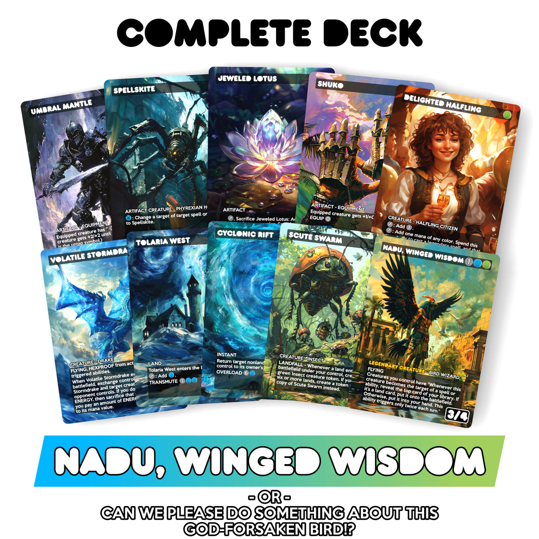 Nadu, Winged Wisdom MTG Proxy Commander Deck