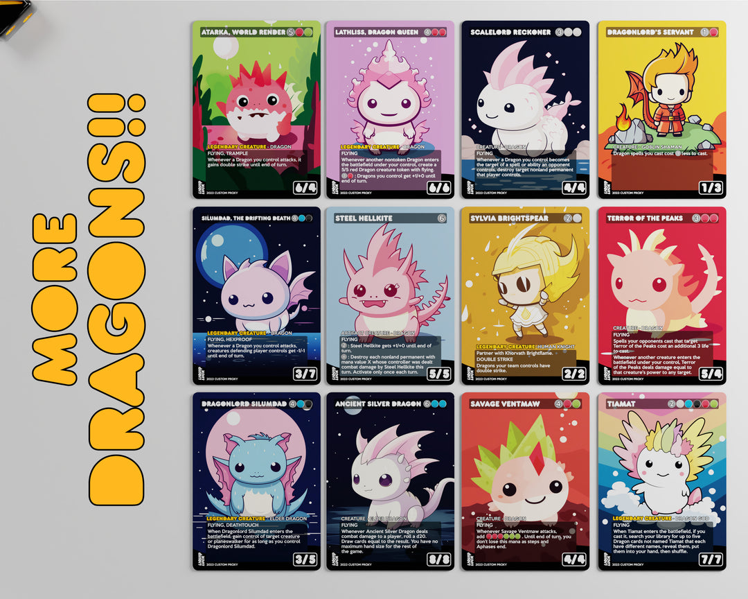 The Ur-Dragon – 5-Color Dragon Tribal | MTG Commander EDH Proxy Deck | 100 Card Ready-to-Play