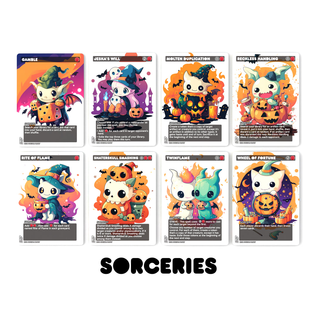 Krenko, Mob Boss – Goblin Tribal Token Swarm | MTG Commander EDH Proxy Deck | Chibi Cute Halloween Theme | 100 Card Ready-to-Play