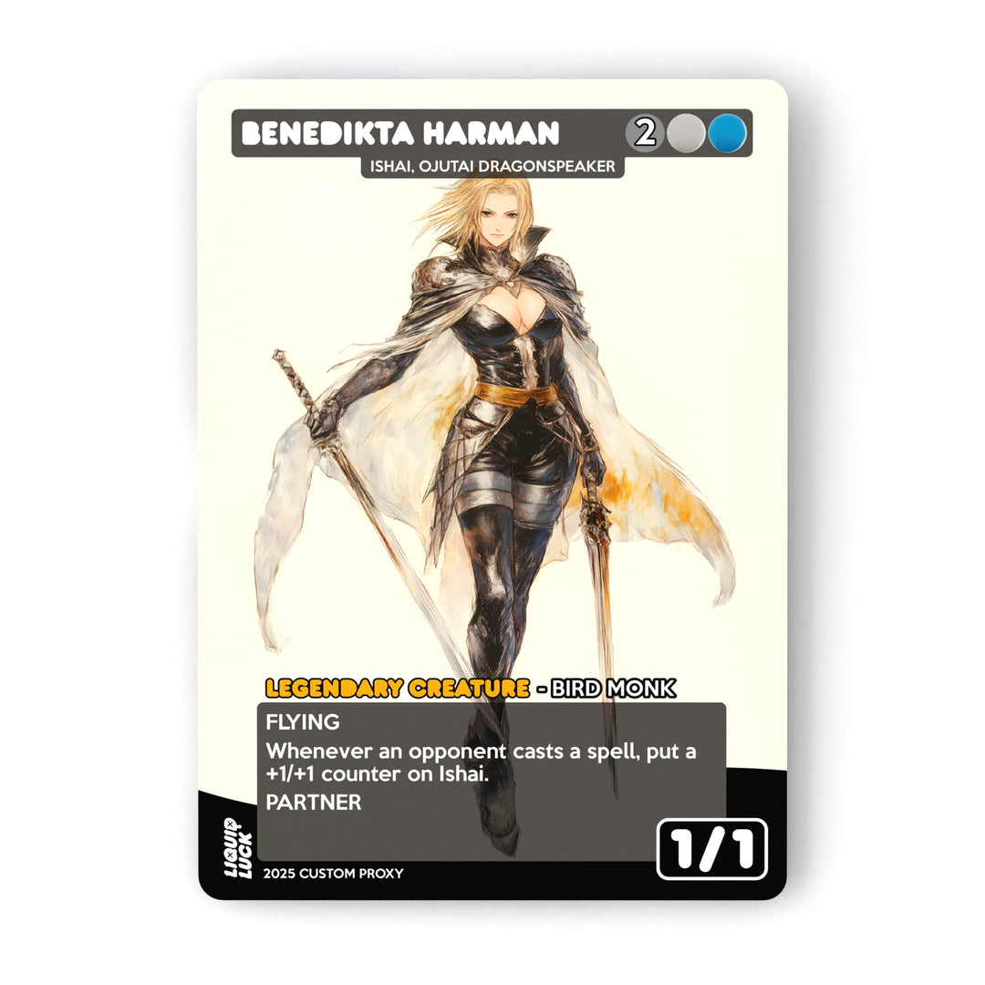 Benedikta Harman (Ishai, Ojutai Dragonspeaker) MTG Proxy