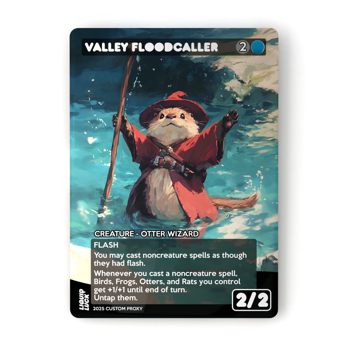 Valley Floodcaller MTG Proxy – Liquid Luck