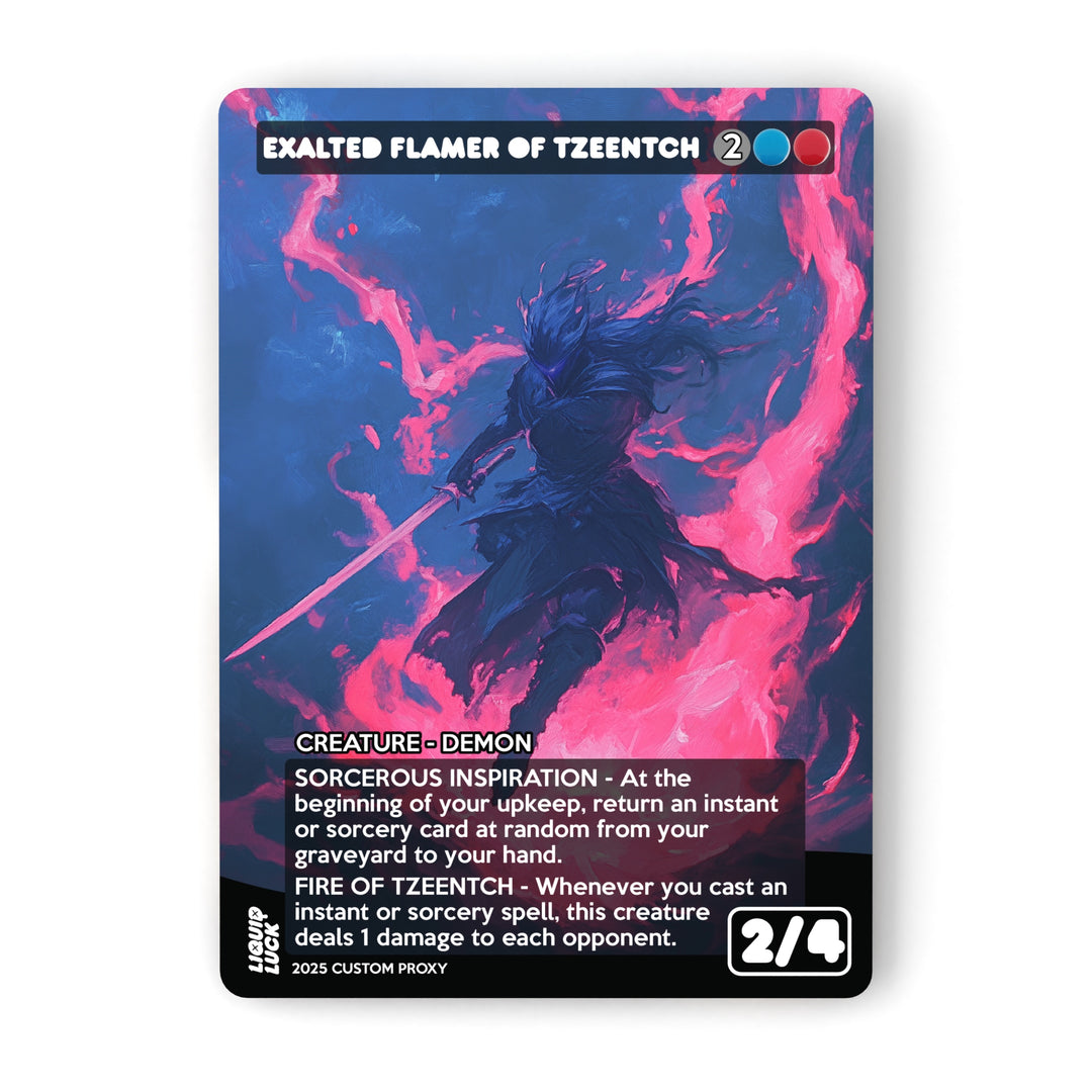 Exalted Flamer of Tzeentch MTG Proxy