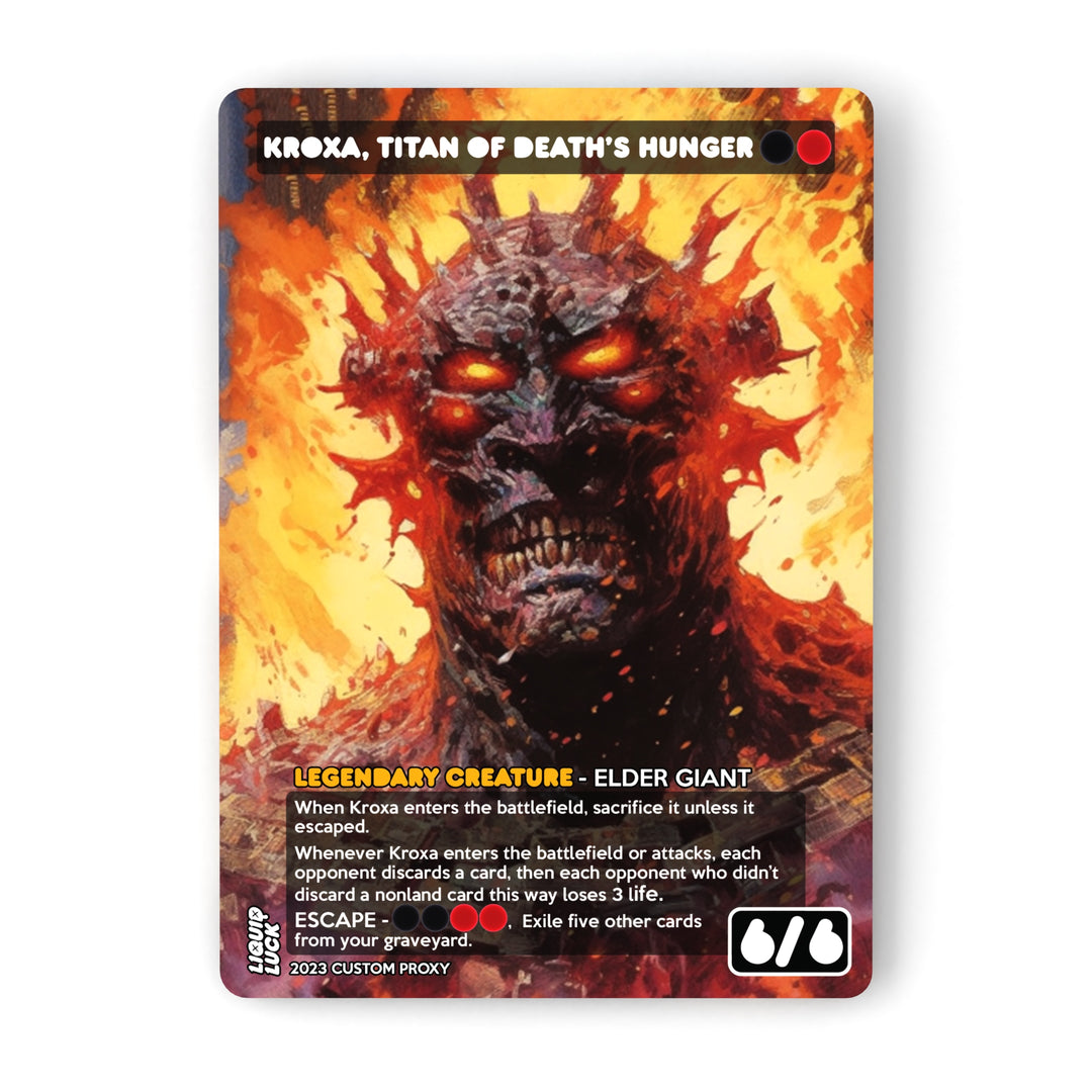 Kroxa, Titan of Death's Hunger MTG Proxy