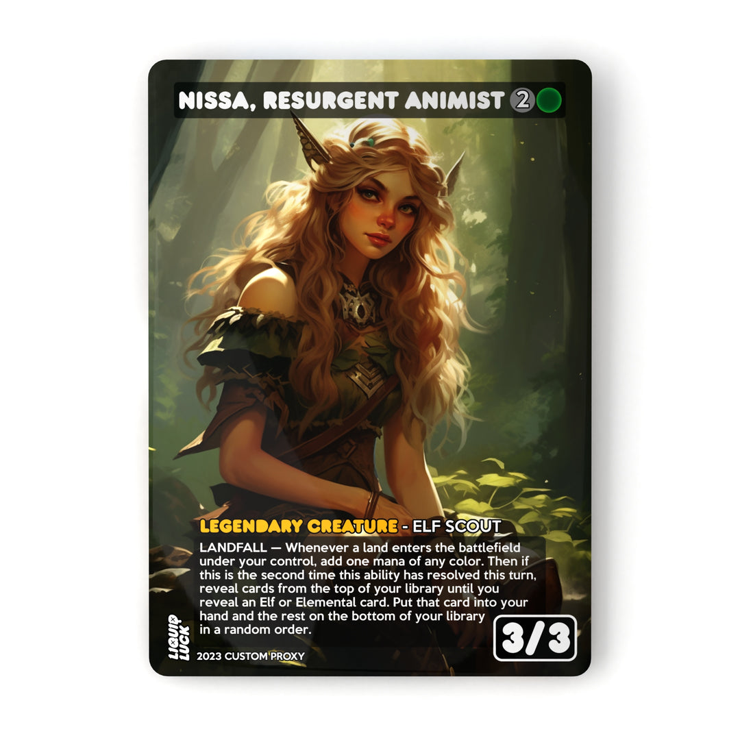 Nissa, Resurgent Animist MTG Proxy
