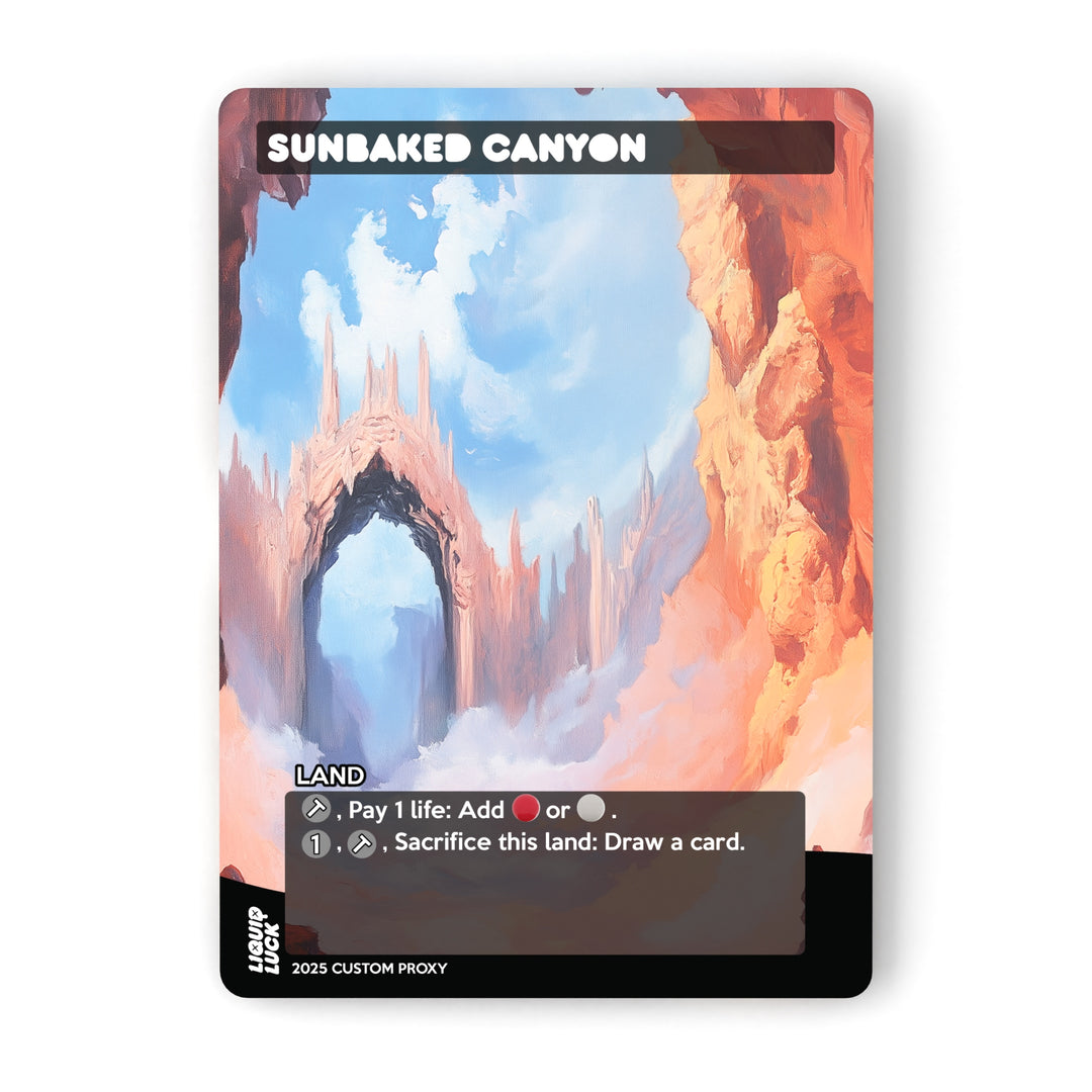 Sunbaked Canyon MTG Proxy