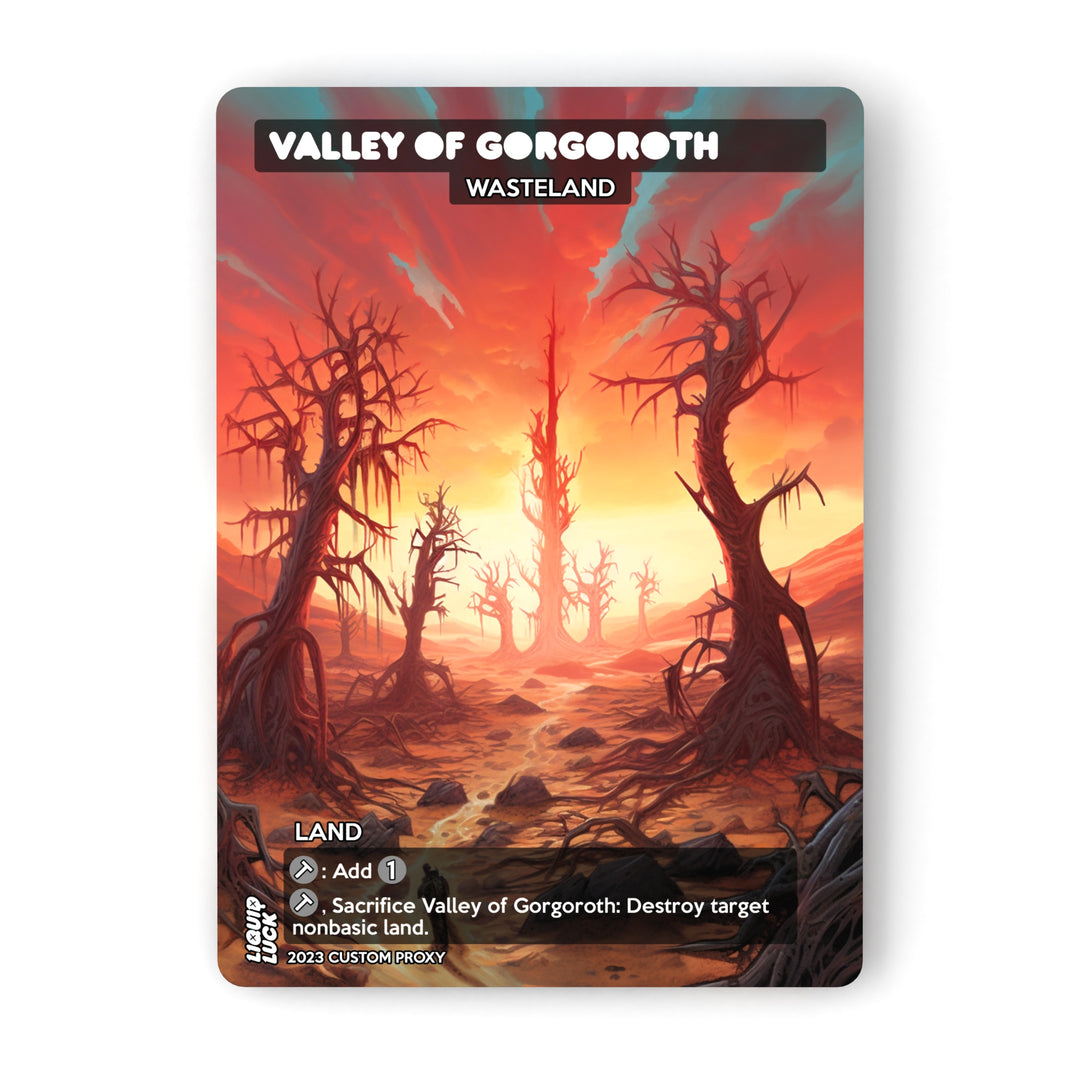 Valley of Gorgoth (Wasteland) MTG Proxy