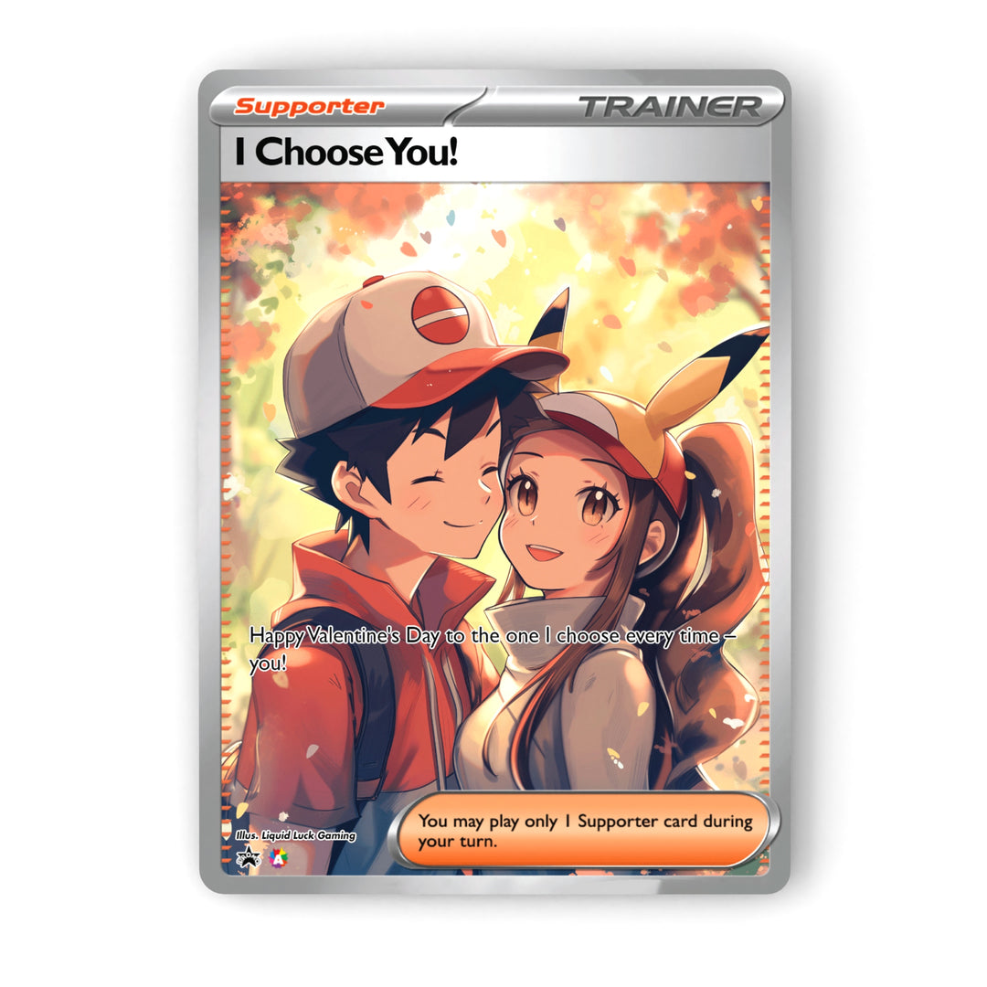 Custom Pokemon Valentines Card | Custom Fan-Art Pokemon Cards | Cute a Liquid Luck Custom Pokemon Valentines Card | Custom Fan-Art Pokemon Cards | Cute a Liquid Luck