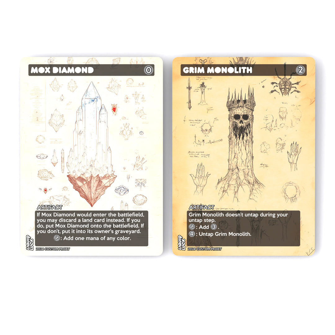 Vintage Mana Rock Artifact Proxy Bundle for EDH