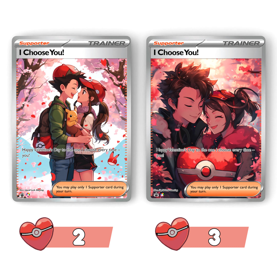 Custom Pokemon Valentines Card | Custom Fan-Art Pokemon Cards | Cute a Liquid Luck Custom Pokemon Valentines Card | Custom Fan-Art Pokemon Cards | Cute a Liquid Luck
