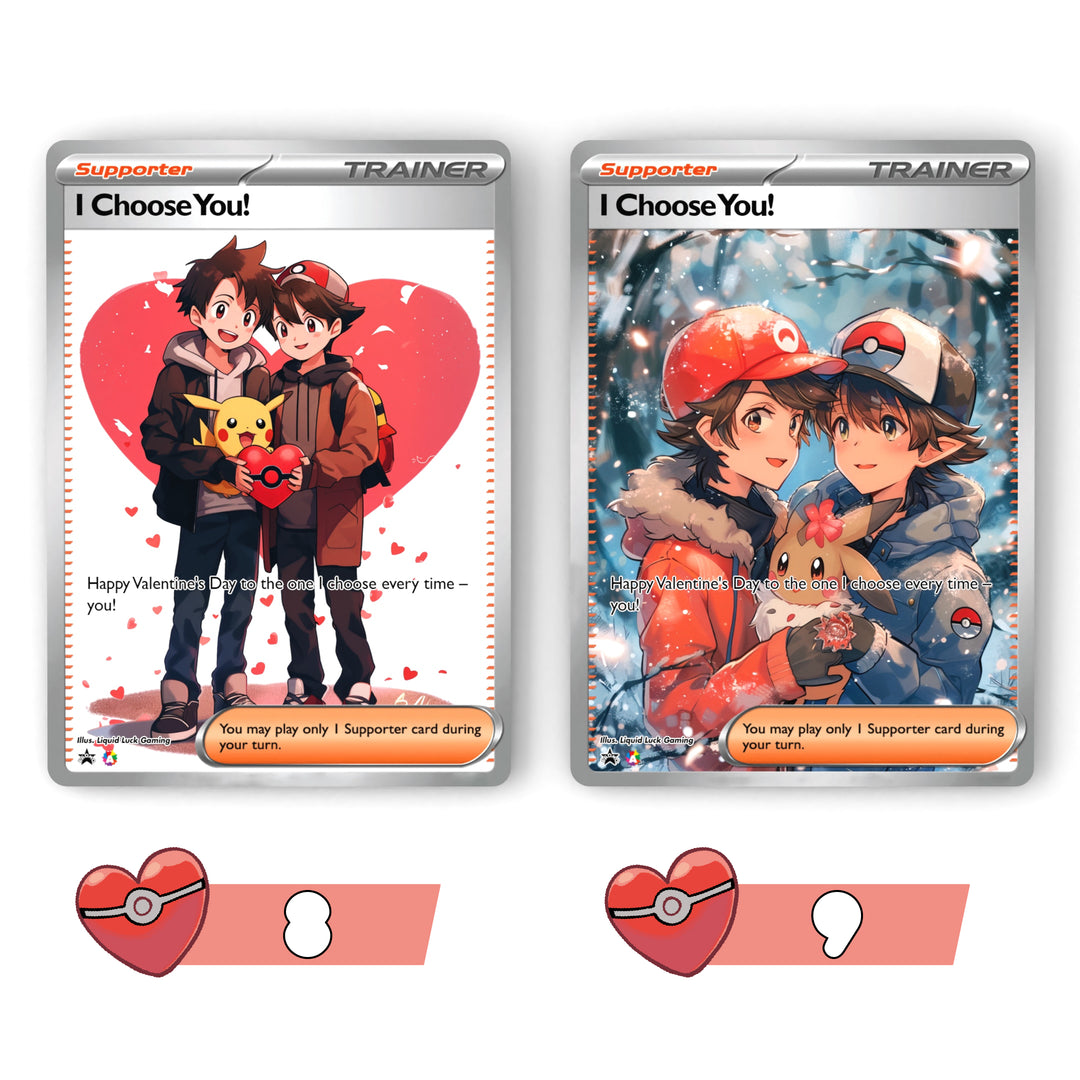 Custom Pokemon Valentines Card | Custom Fan-Art Pokemon Cards | Cute a Liquid Luck Custom Pokemon Valentines Card | Custom Fan-Art Pokemon Cards | Cute a Liquid Luck