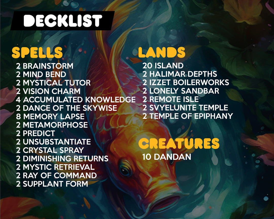 Dan Dan /// Forgetful Fish Complete MTG Proxy Deck