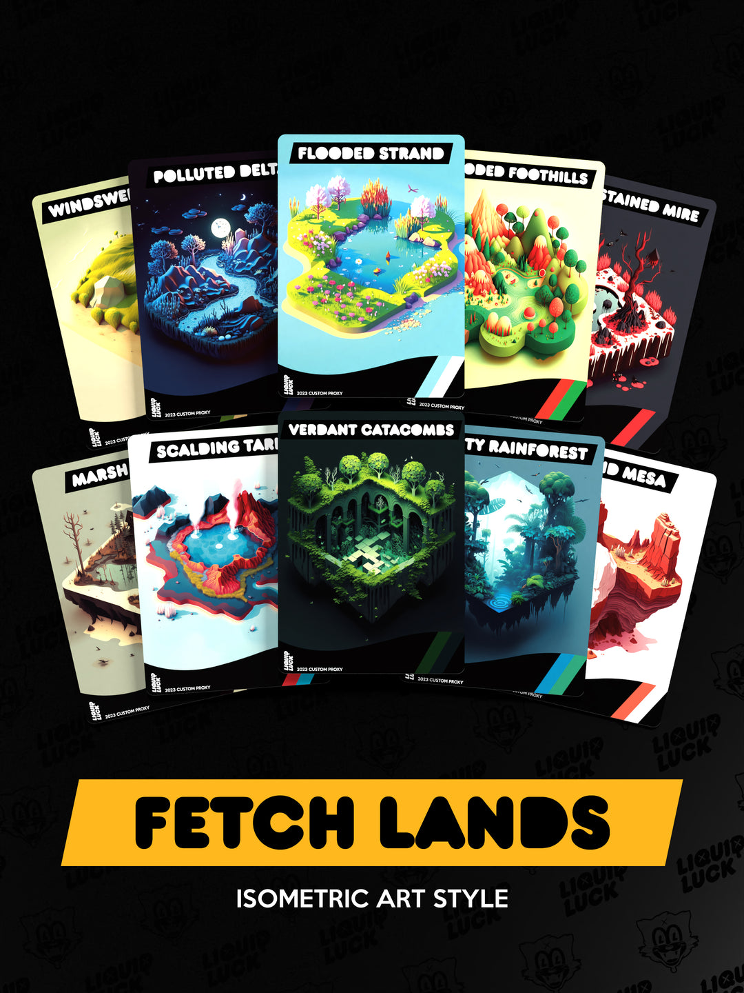 Fetch Lands Set [Isometric]