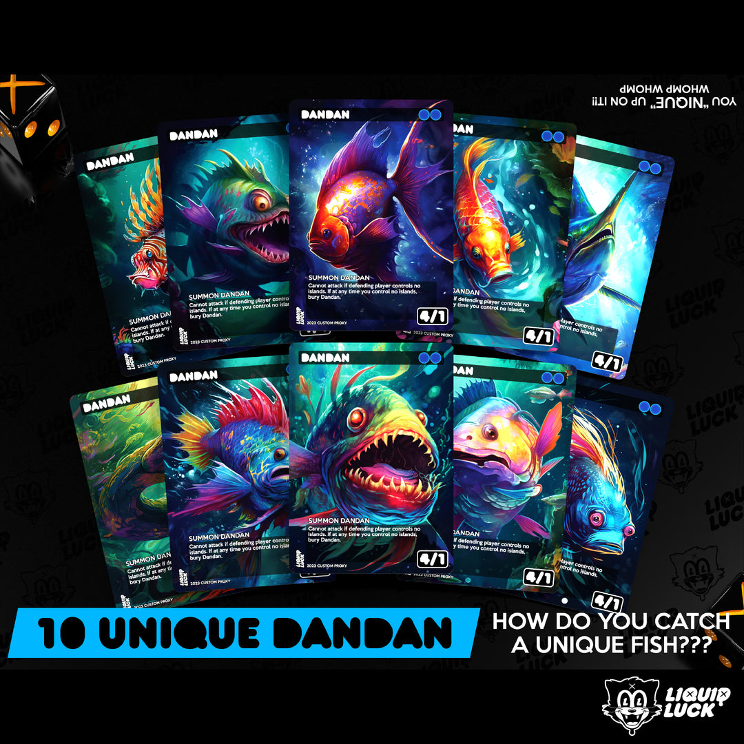 Dan Dan /// Forgetful Fish Complete MTG Proxy Deck - Custom Full Art Two Player Game