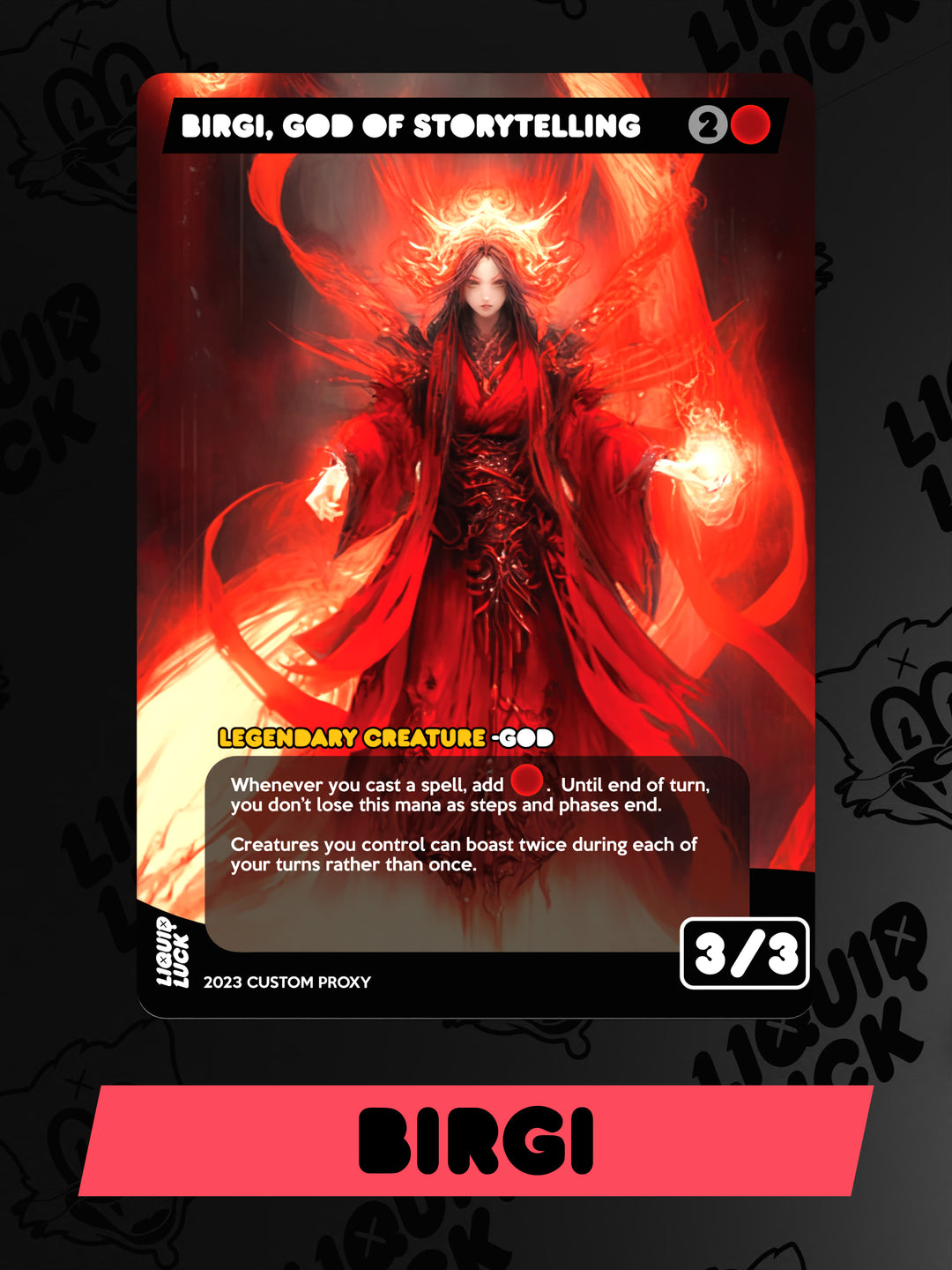 Birgi, God Of Storytelling Liquid_Luck