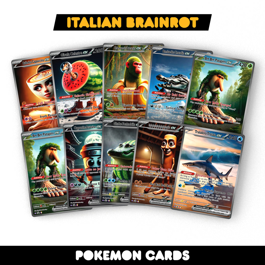 Italian Brainrot Pokemon Cards