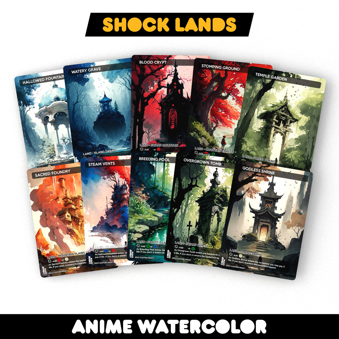 All 10 Shock Lands Set
