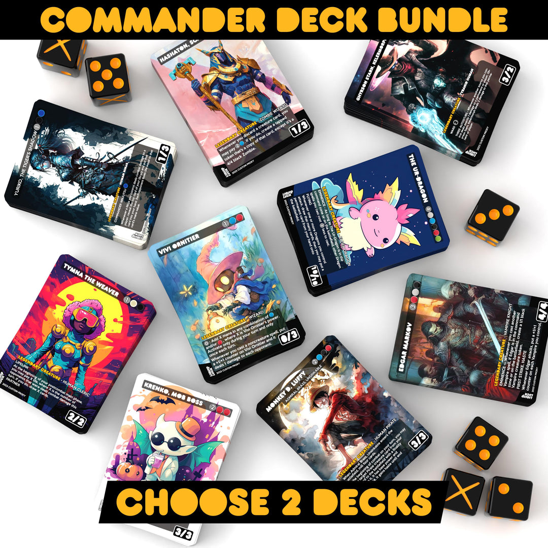 MTG Proxy Commander Deck Bundle - Choose 2 Decks