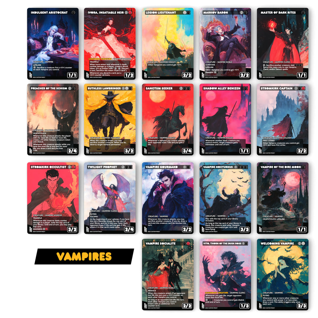 Edgar Markov | Vampire Tribal MTG EDH Commander Proxy Deck