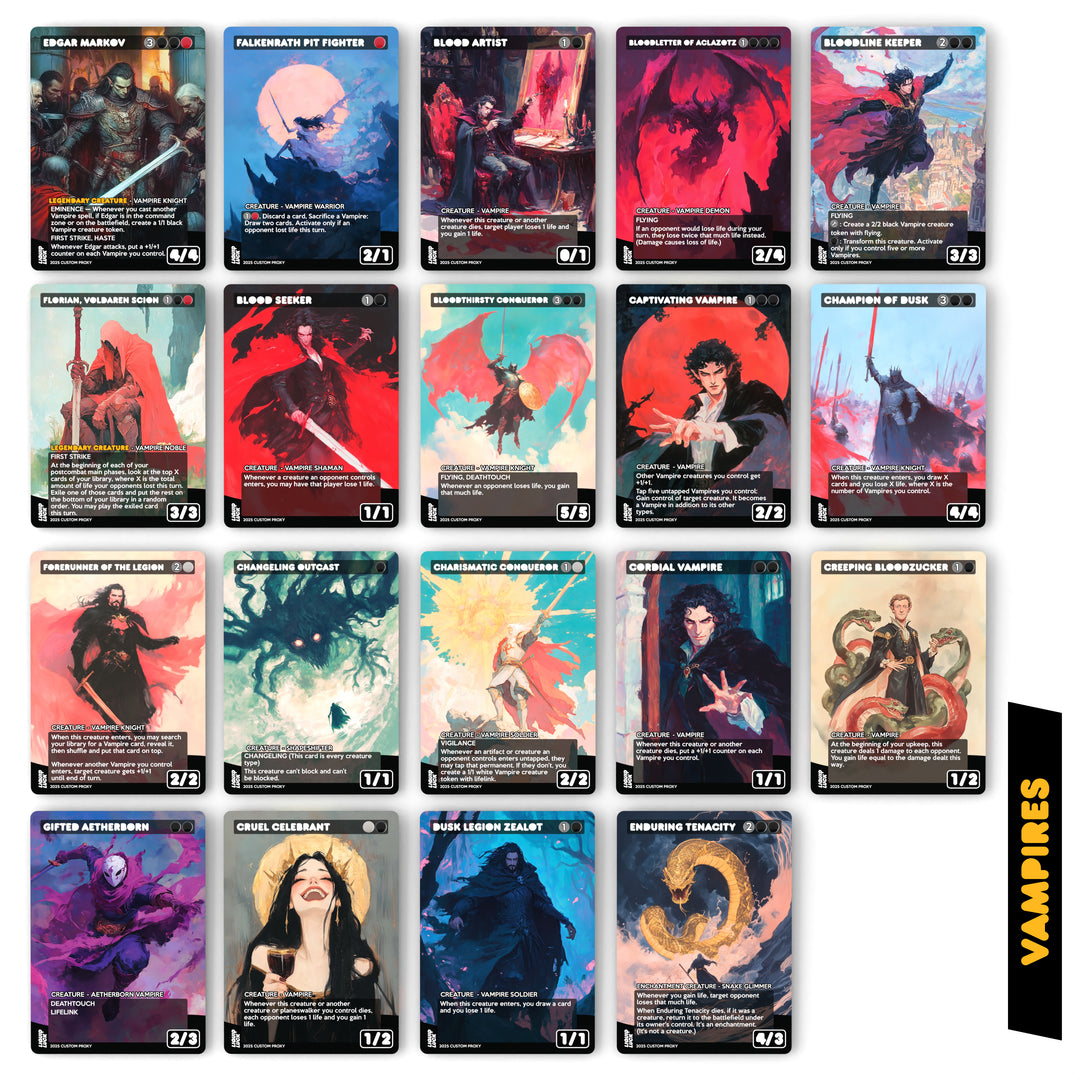 Edgar Markov | Vampire Tribal MTG EDH Commander Proxy Deck