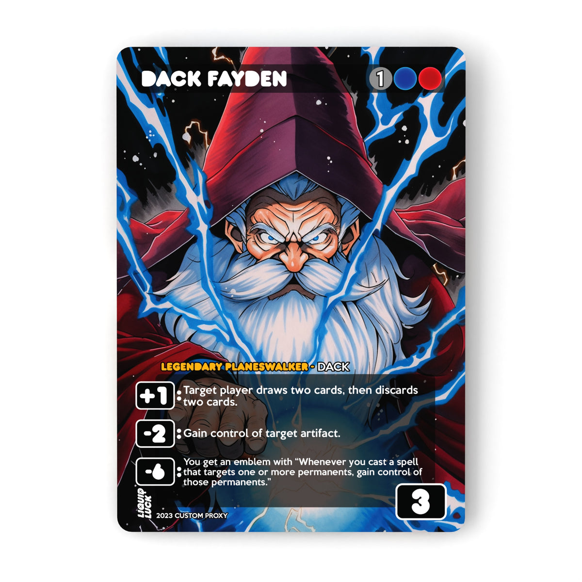 Dack File Dack Fayden MTG Proxy – Liquid Luck