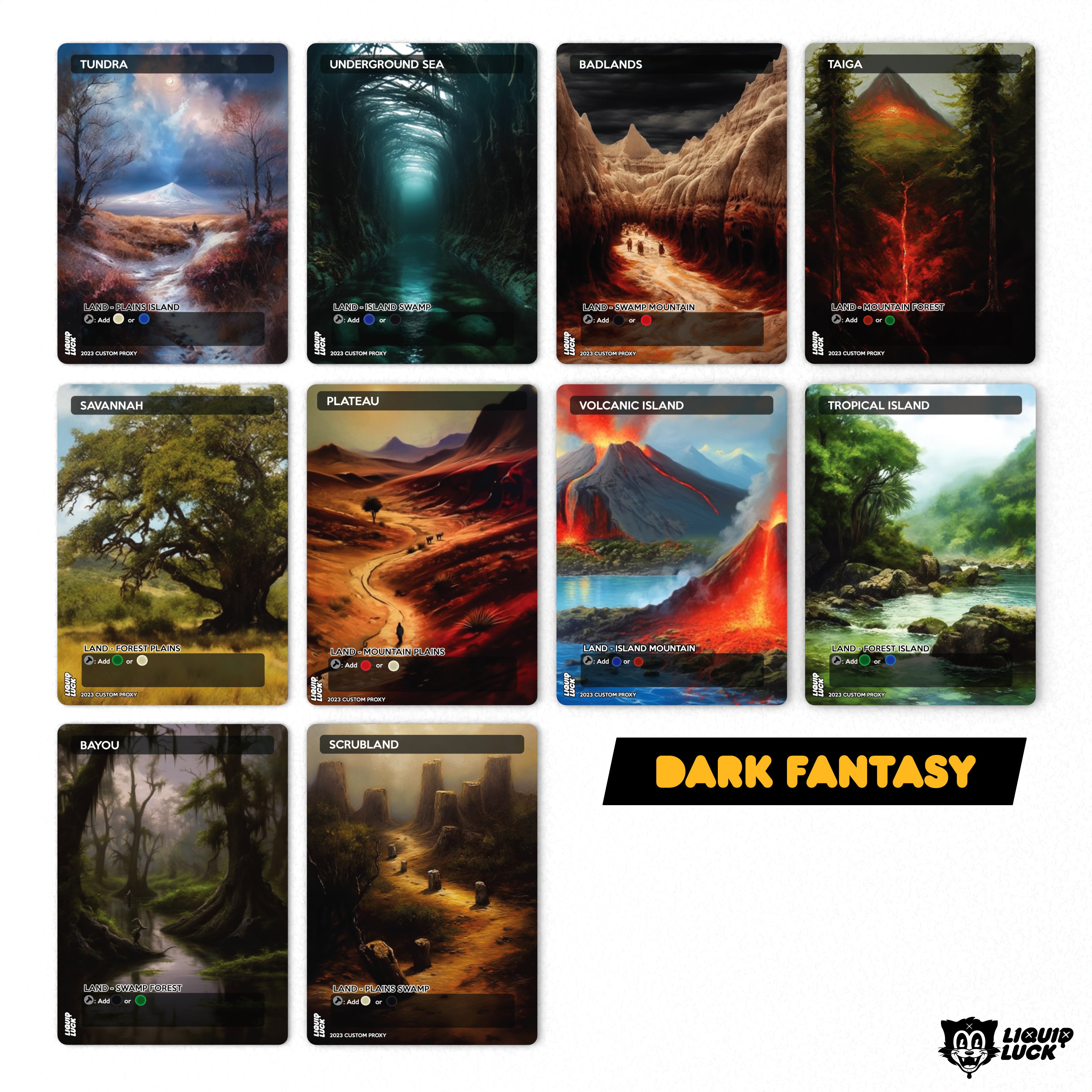 MTG Proxy Dual Land Set – 10 Card Ready-to-Play Collection