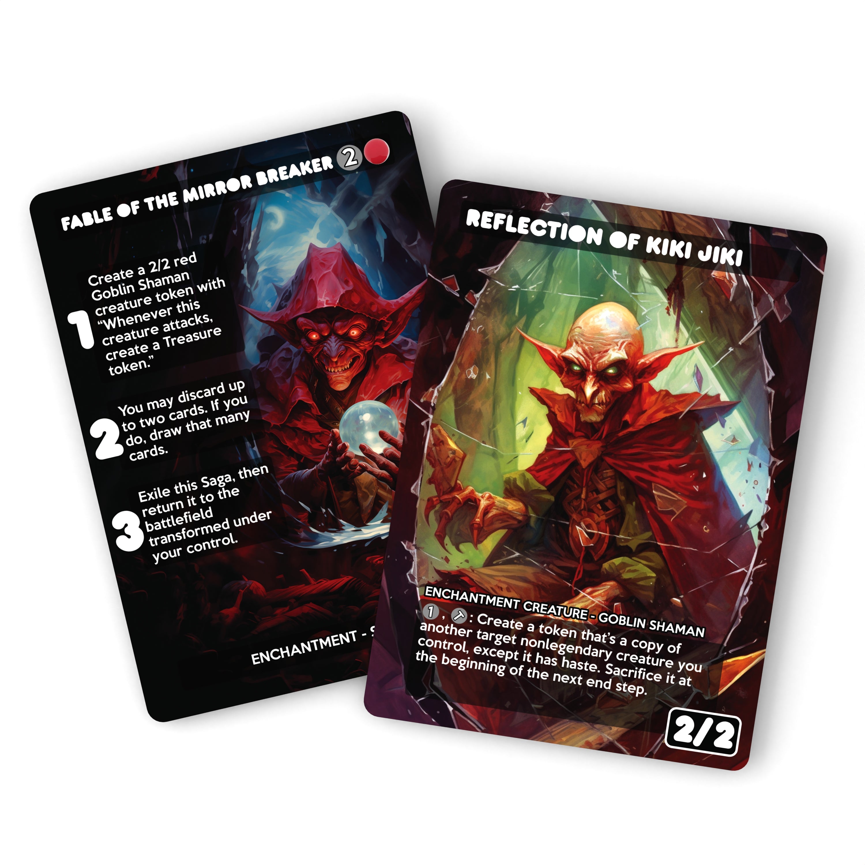 Fable of the Mirror-Breaker // Reflection of Kiki-Jiki MTG Proxy Liquid Luck Fable of the Mirror-Breaker // Reflection of Kiki-Jiki MTG Proxy Liquid Luck