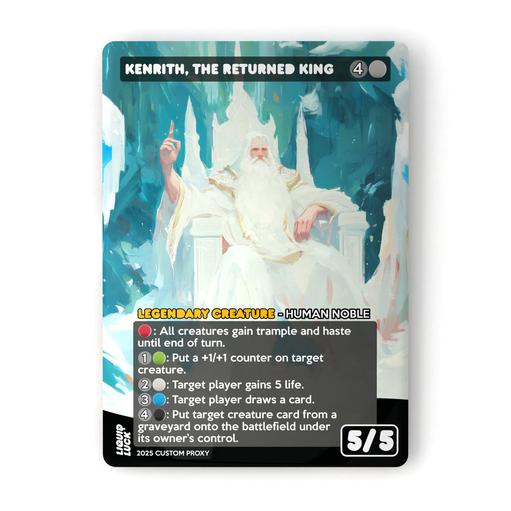mtg kenrith commander deck Kenrith, The Returned King – Liquid Luck Options:Commander Deck - Counter Blitz (100 Card deck + 2 collector booster Cards) Sky Rampart will be Top 10 Gate-Based Cards mágico