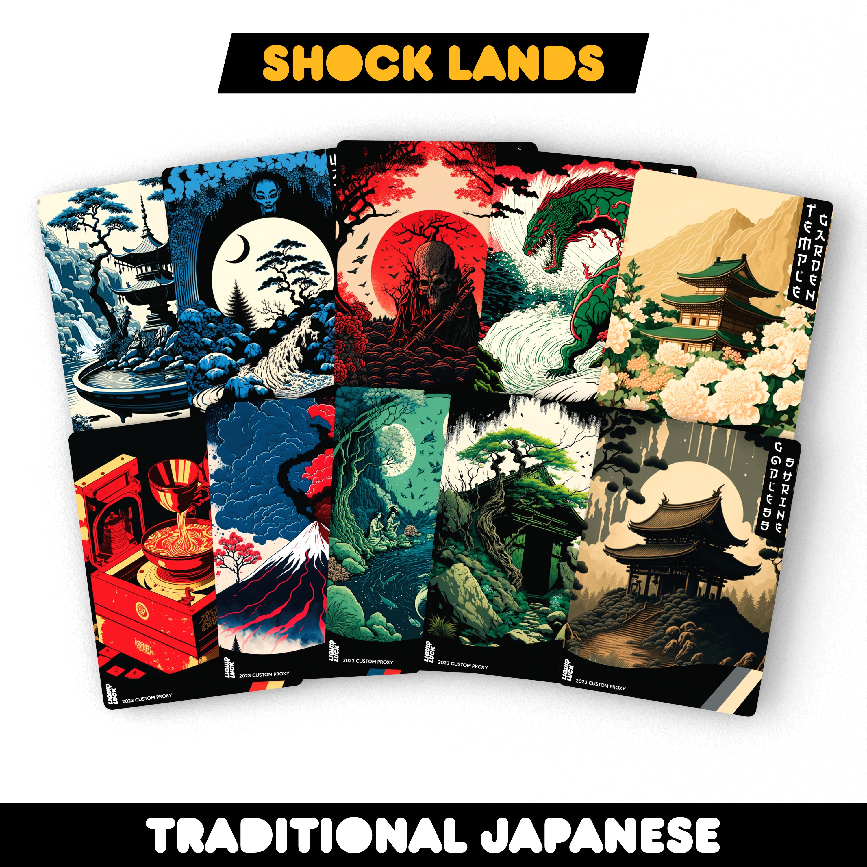 MTG Proxy Shock Land Set – 10 Card Ready-to-Play Collection