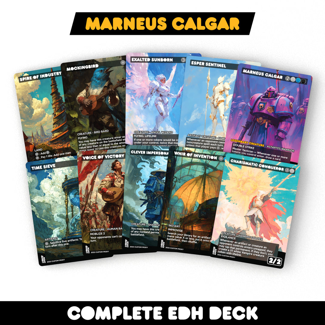Marneus Calgar MTG EDH Commander Proxy Deck