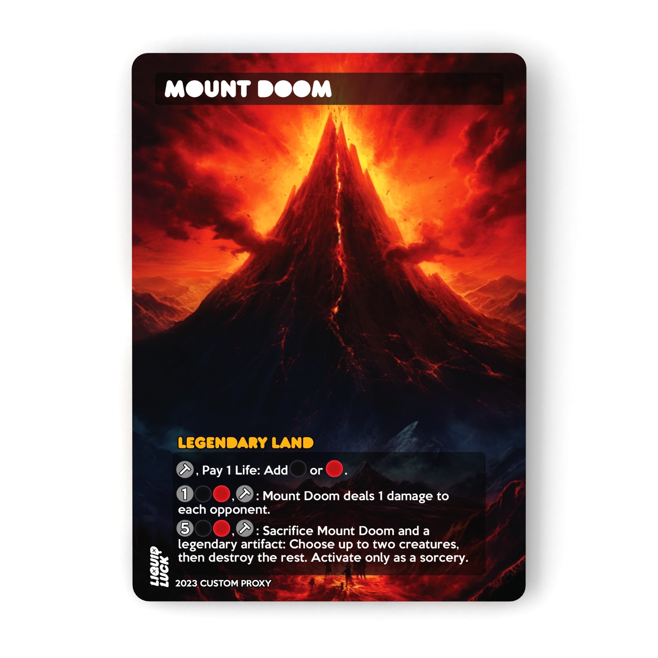 mount doom mtg card Mount Doom MTG Proxy – Liquid Luck