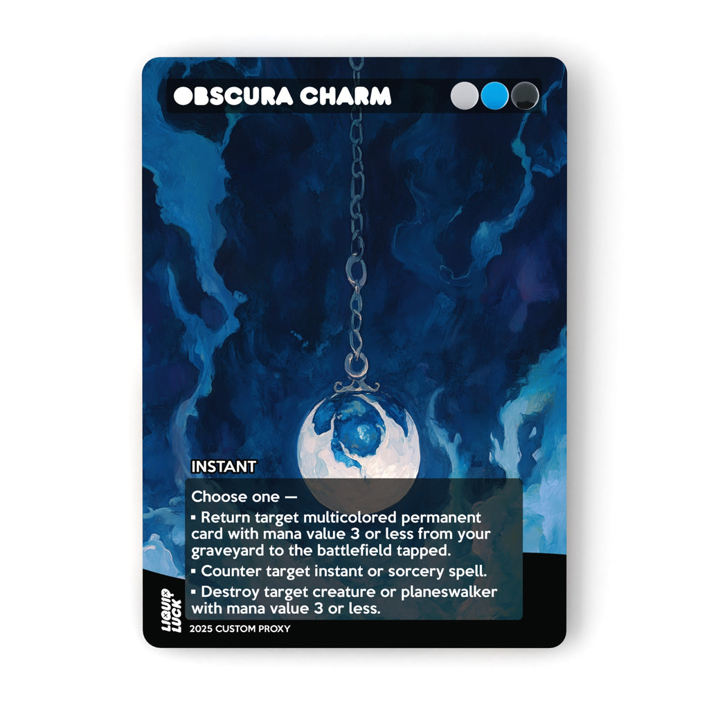 obscura cards mtg Magic The Gathering - Streets of New Capenna then discard a card Obscura Charm MTG Proxy