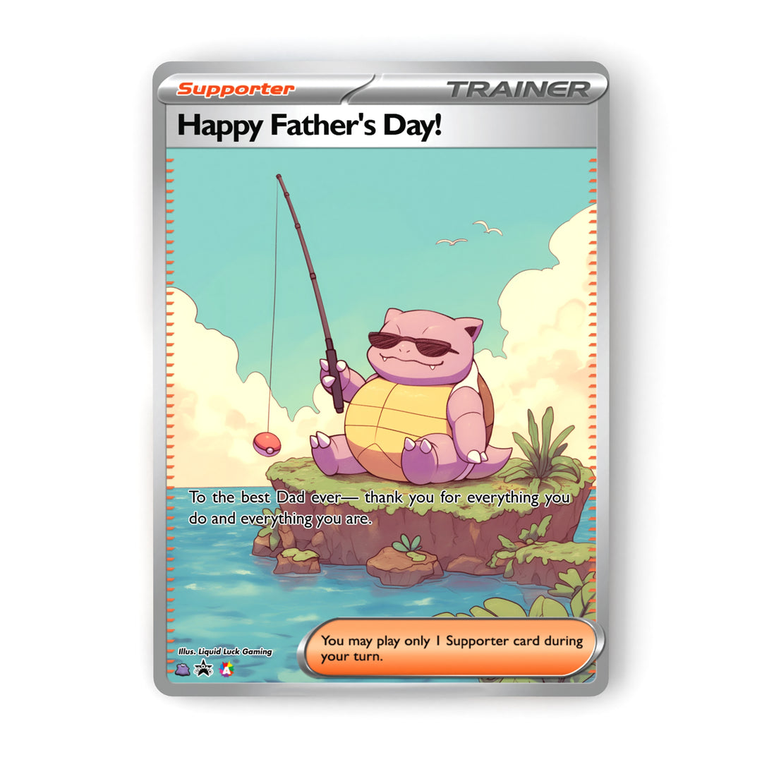 Father's Day Pokemon Cards (Holographic Fanart Cards)