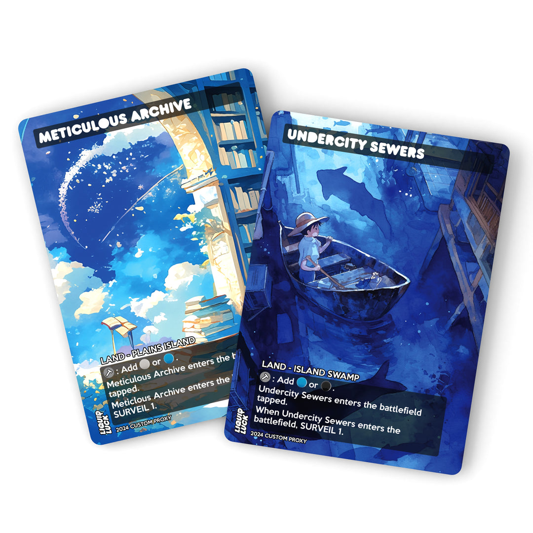 All 10 Anime Watercolor Surveil Lands Bundle