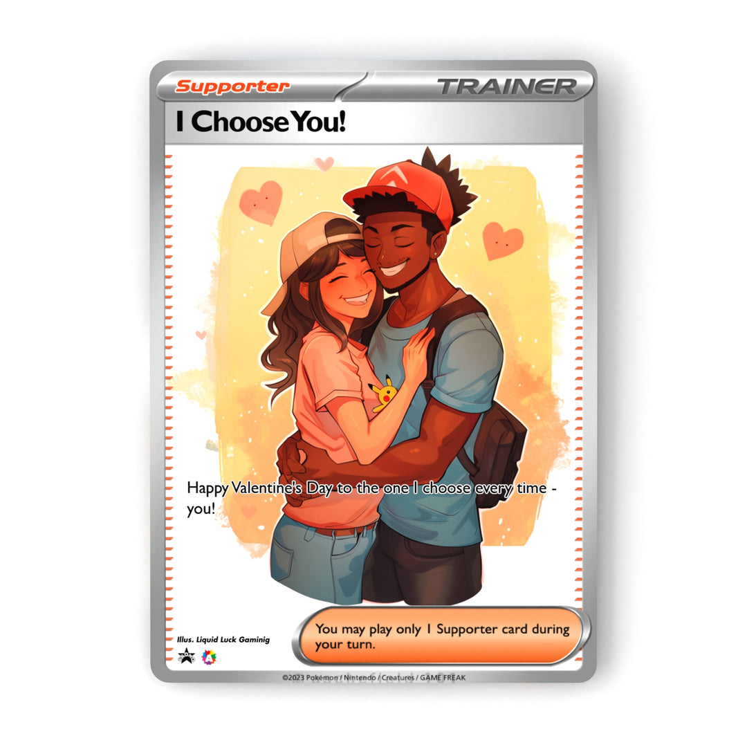 pokemon i choose you valentine card Custom Pokemon Valentines Card | Custom Fan-Art Pokemon Cards