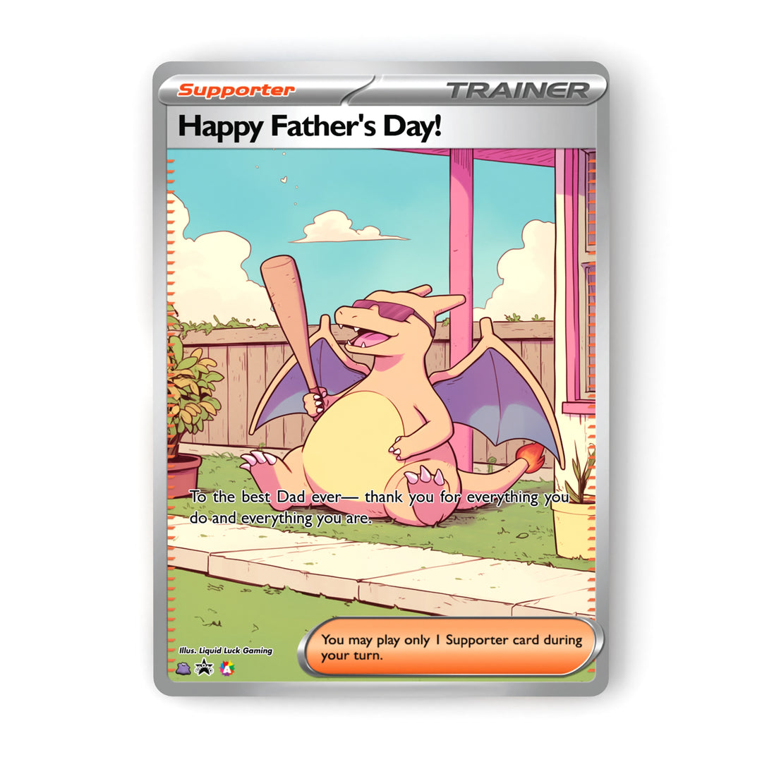 Father's Day Pokemon Cards (Holographic Fanart Cards)