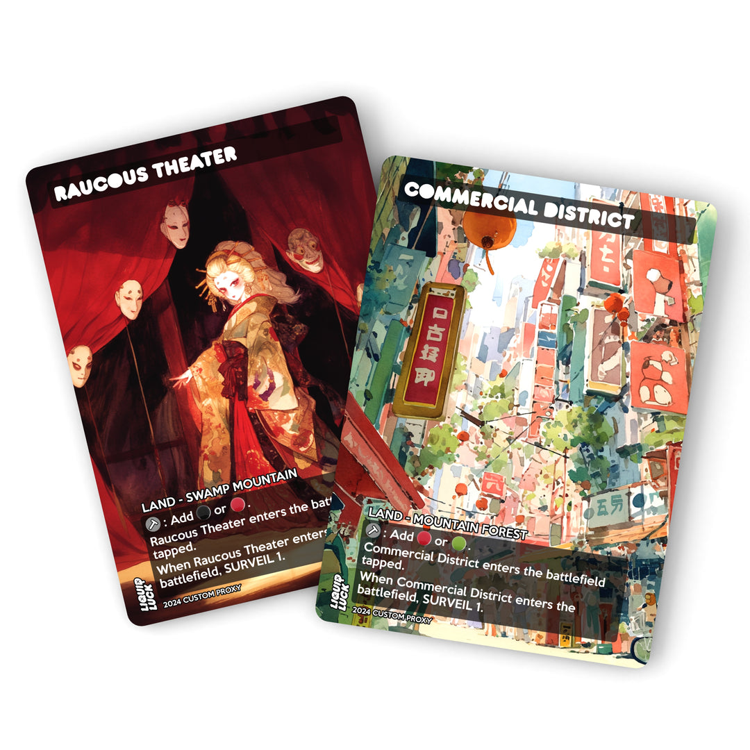 All 10 Anime Watercolor Surveil Lands Bundle