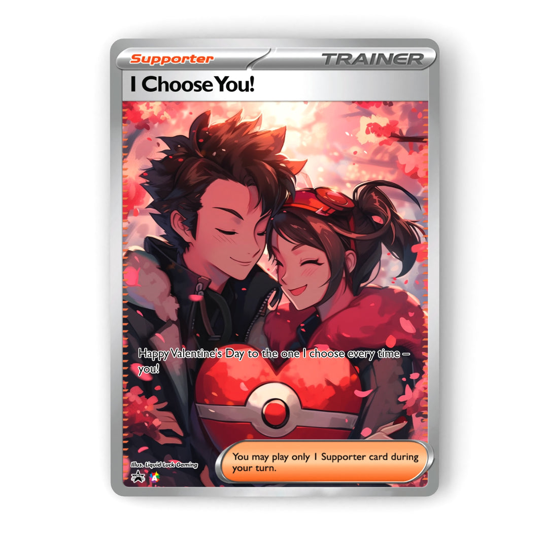 Custom Pokemon Valentines Card | Custom Fan-Art Pokemon Cards | Cute a Liquid Luck Custom Pokemon Valentines Card | Custom Fan-Art Pokemon Cards | Cute a Liquid Luck