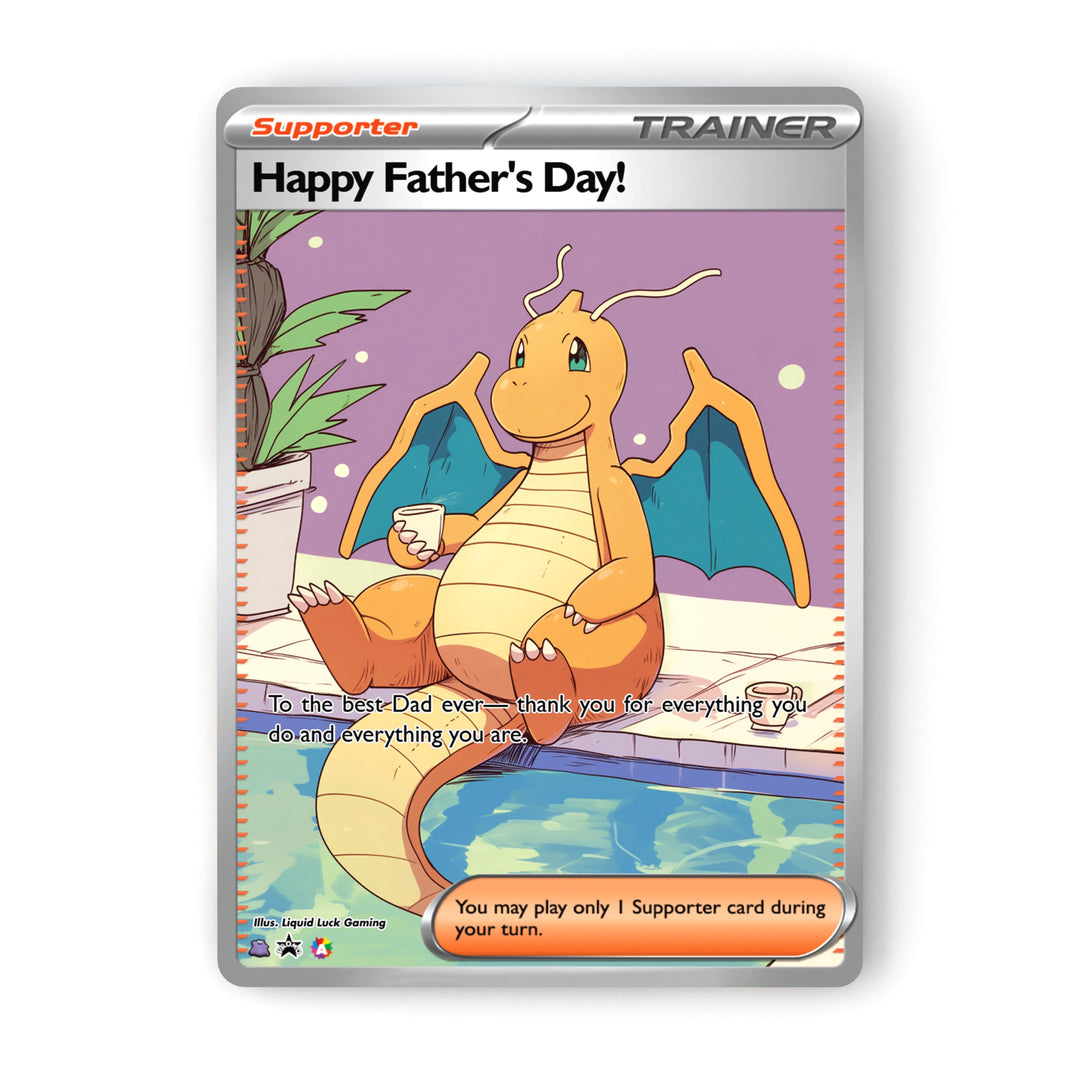 Father's Day Pokemon Cards (Holographic Fanart Cards)