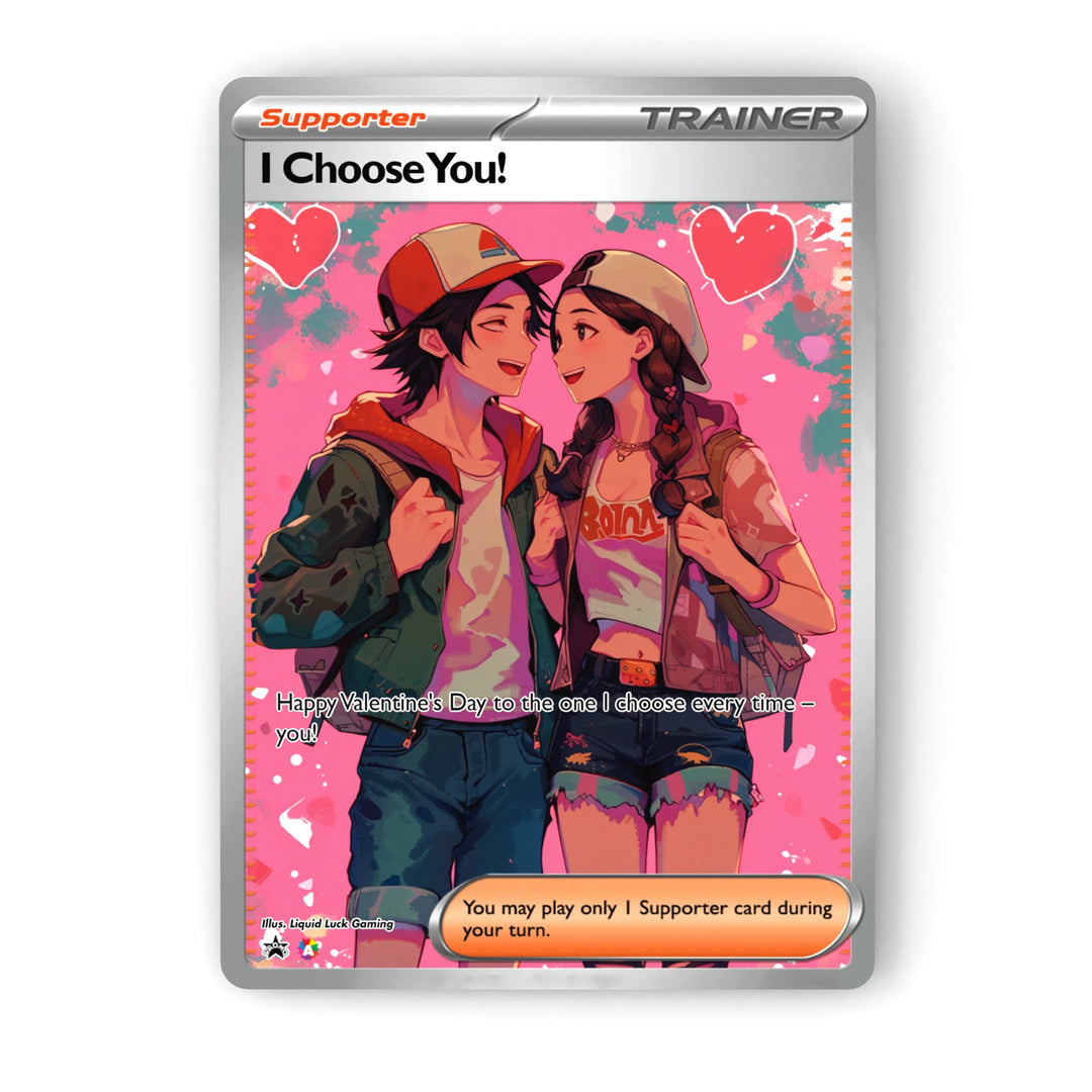 Custom Pokemon Valentines Card | Custom Fan-Art Pokemon Cards | Cute a Liquid Luck Custom Pokemon Valentines Card | Custom Fan-Art Pokemon Cards | Cute a Liquid Luck