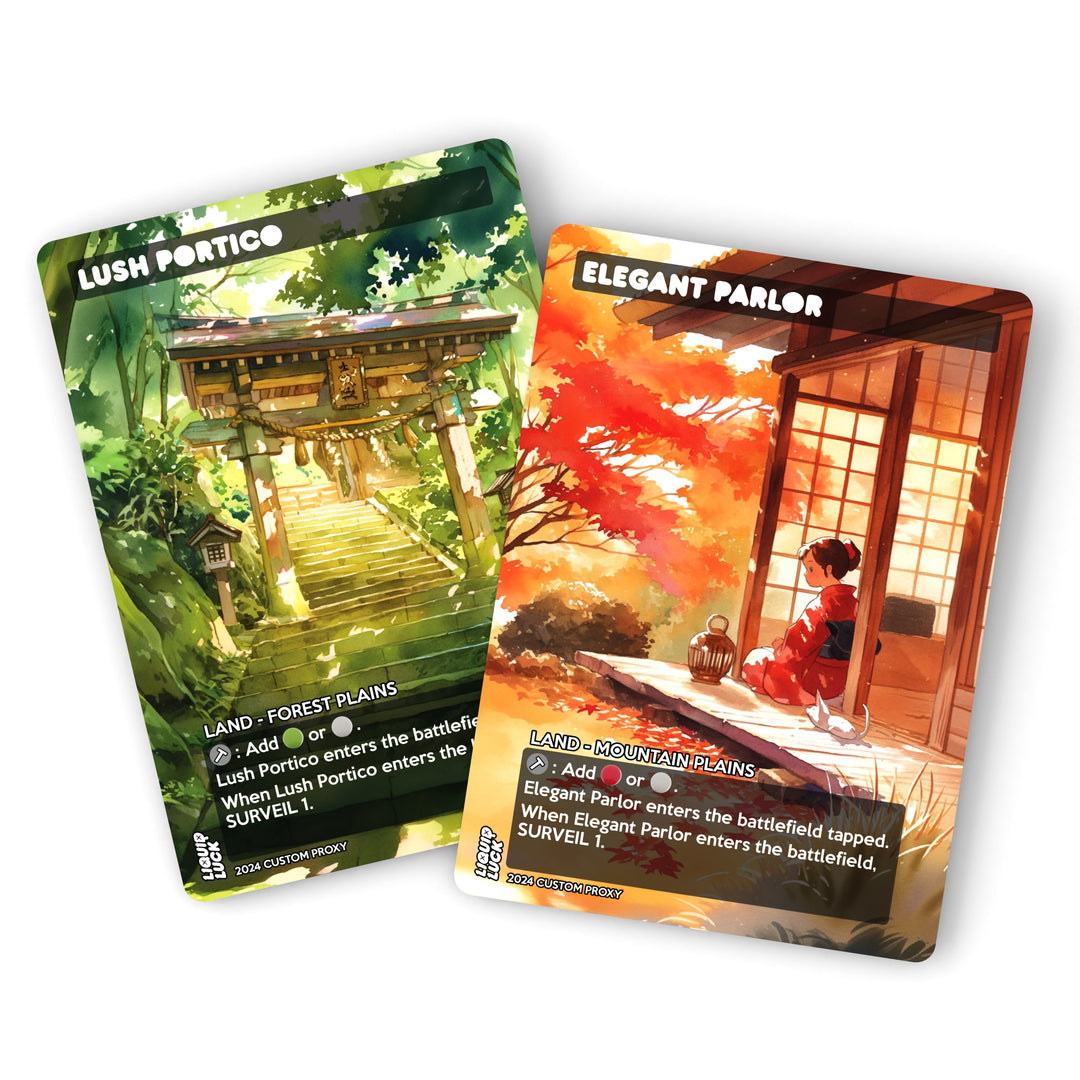 All 10 Anime Watercolor Surveil Lands Bundle