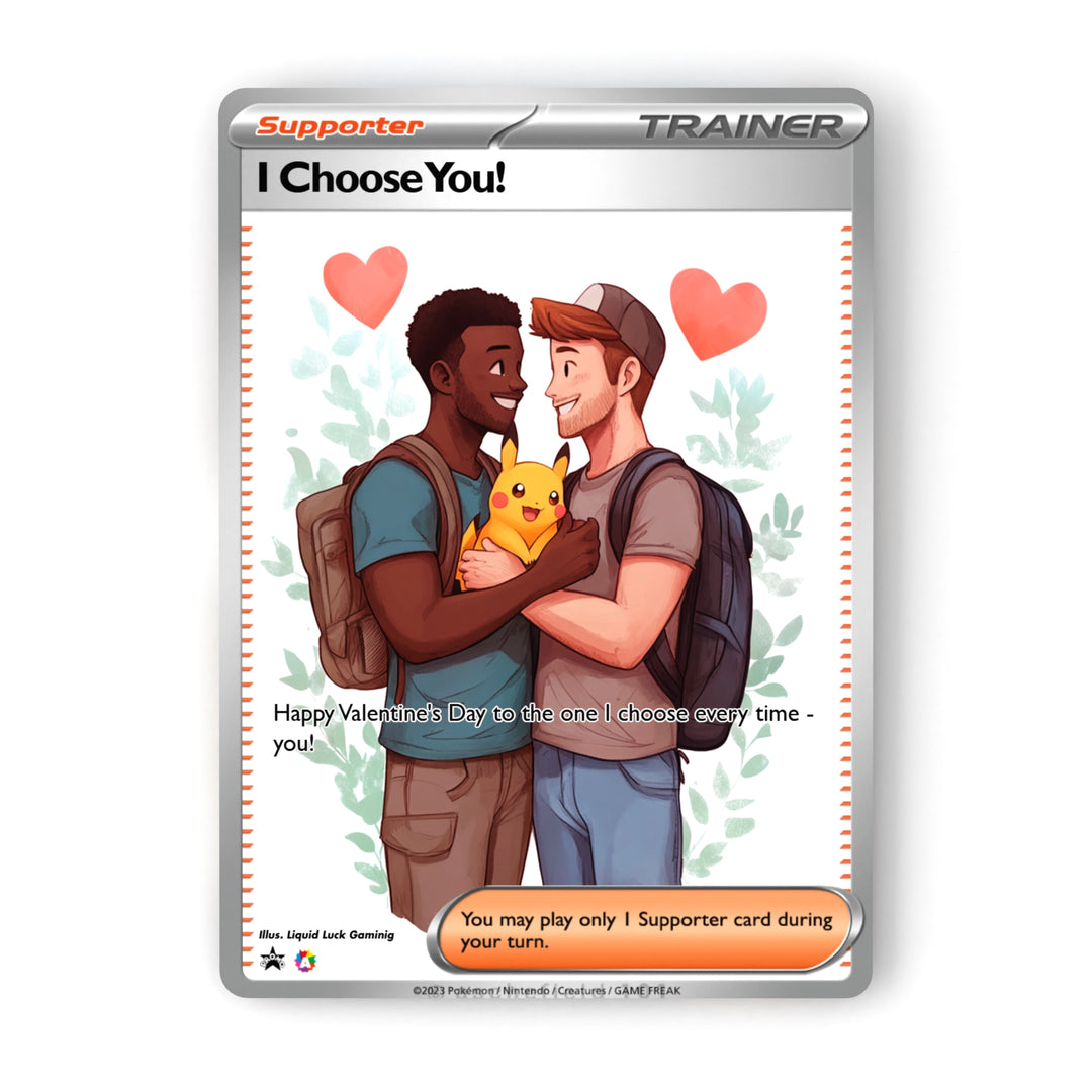Custom Pokemon Valentines Card | Custom Fan-Art Pokemon Cards | Cute a Liquid Luck Custom Pokemon Valentines Card | Custom Fan-Art Pokemon Cards | Cute a Liquid Luck