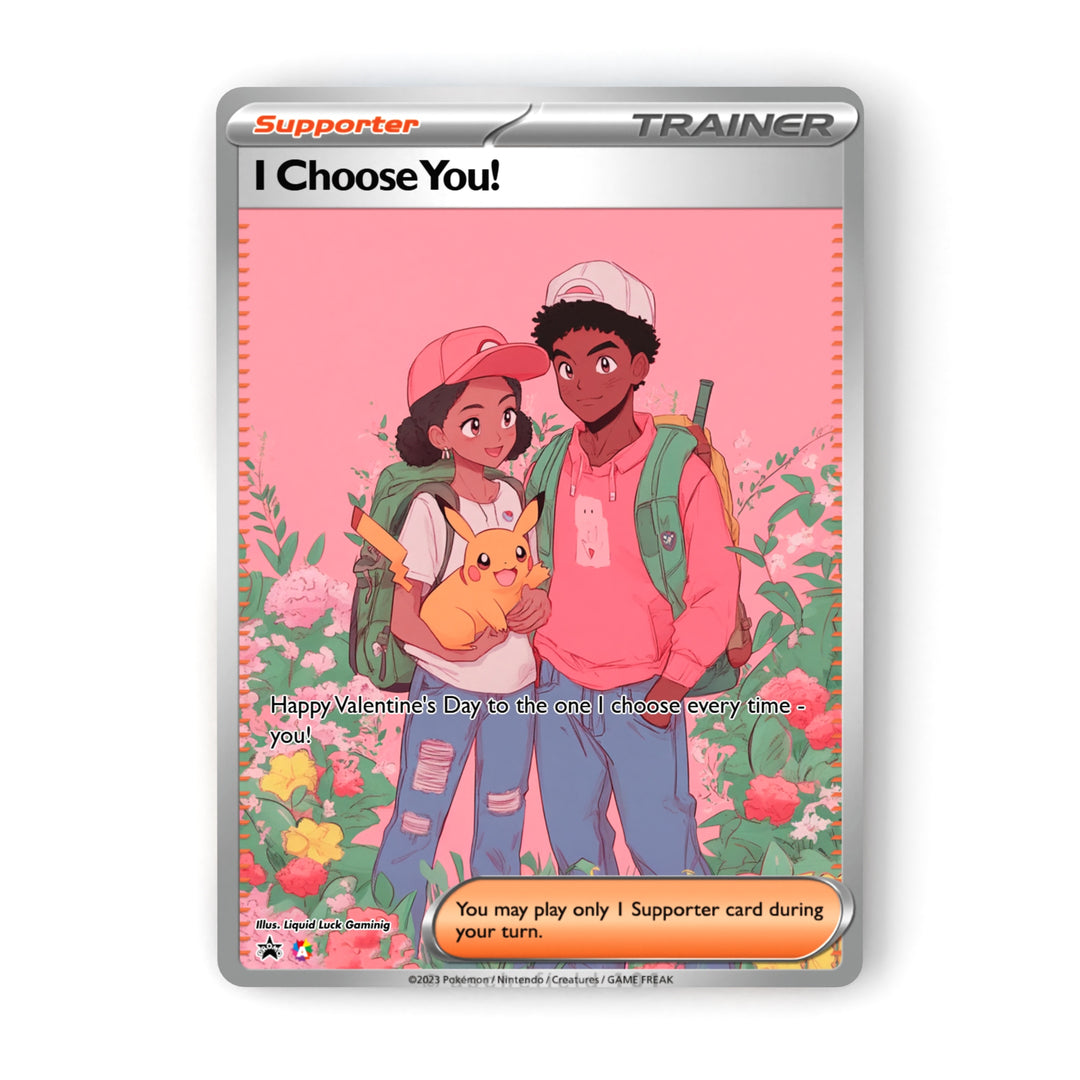 Custom Pokemon Valentines Card | Custom Fan-Art Pokemon Cards | Cute a Liquid Luck Custom Pokemon Valentines Card | Custom Fan-Art Pokemon Cards | Cute a Liquid Luck