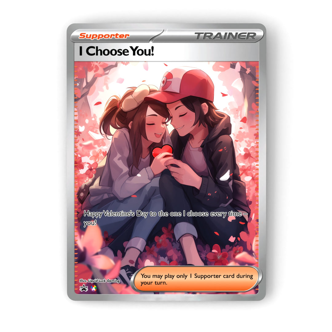 Custom Pokemon Valentines Card | Custom Fan-Art Pokemon Cards | Cute a Liquid Luck Custom Pokemon Valentines Card | Custom Fan-Art Pokemon Cards | Cute a Liquid Luck