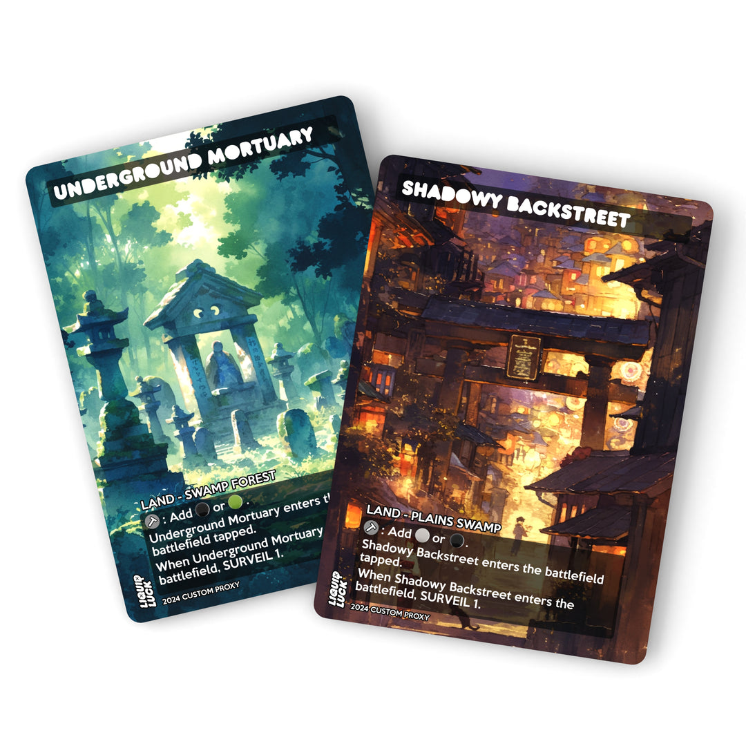 All 10 Anime Watercolor Surveil Lands Bundle