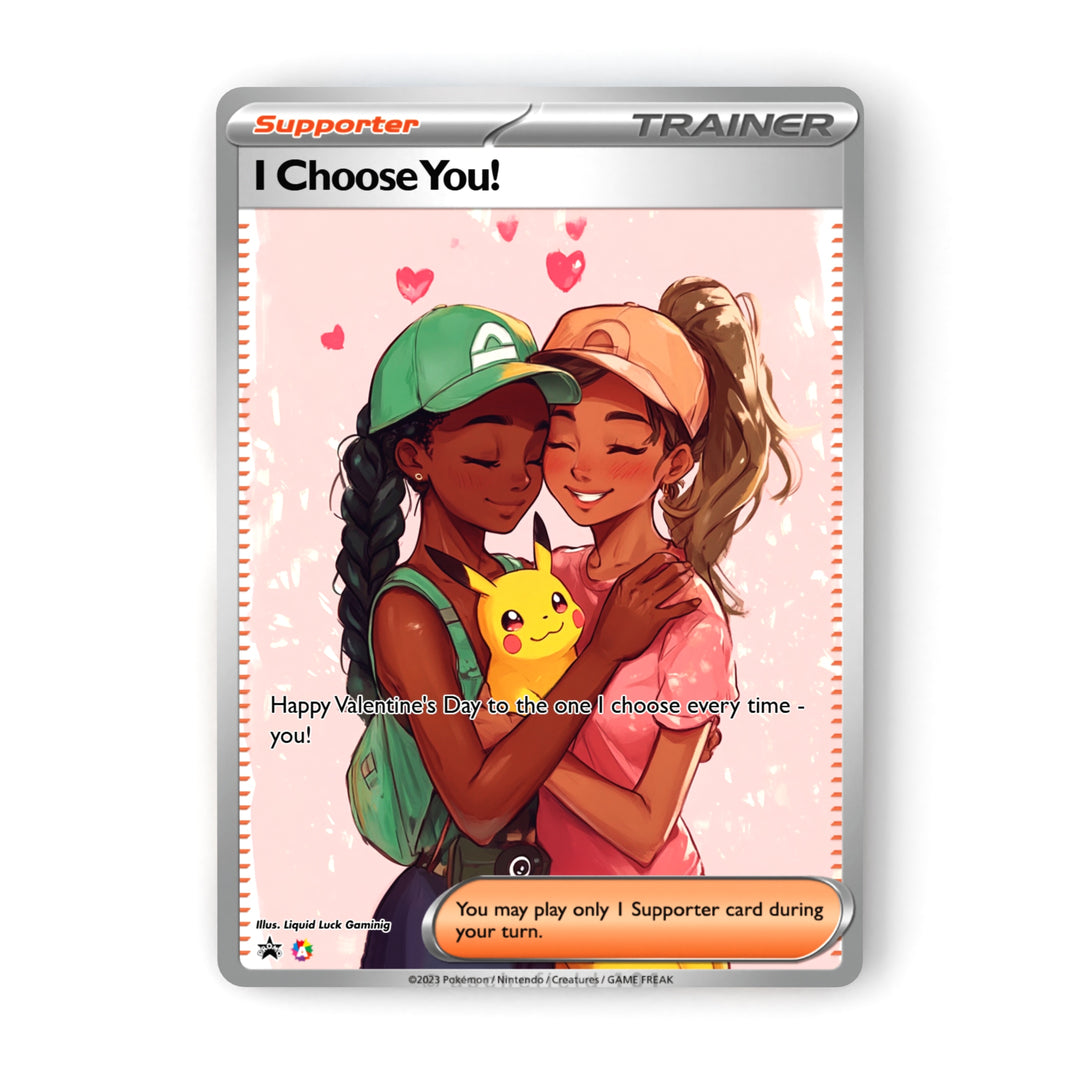 Custom Pokemon Valentines Card | Custom Fan-Art Pokemon Cards | Cute a Liquid Luck Custom Pokemon Valentines Card | Custom Fan-Art Pokemon Cards | Cute a Liquid Luck