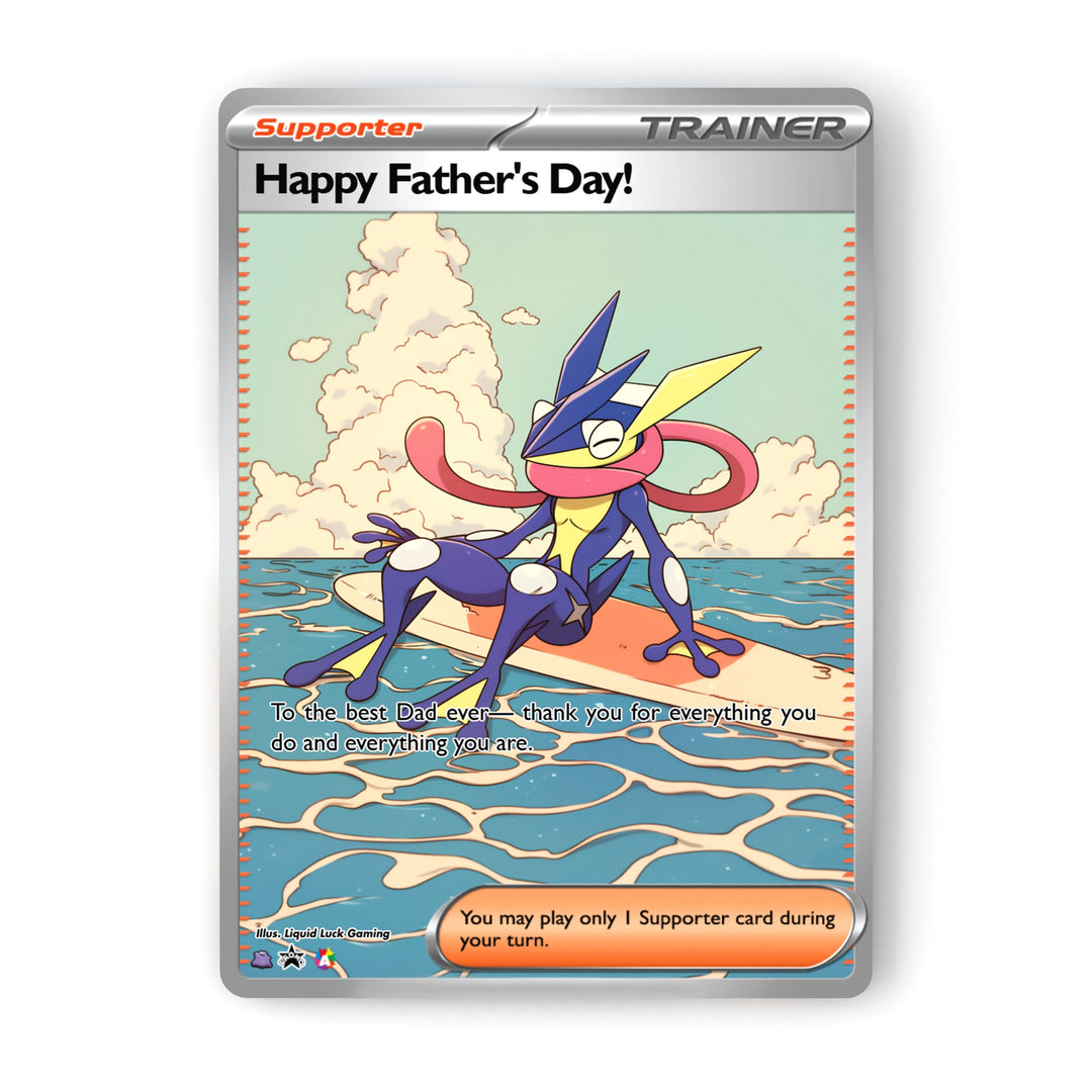 Father's Day Pokemon Cards (Holographic Fanart Cards)